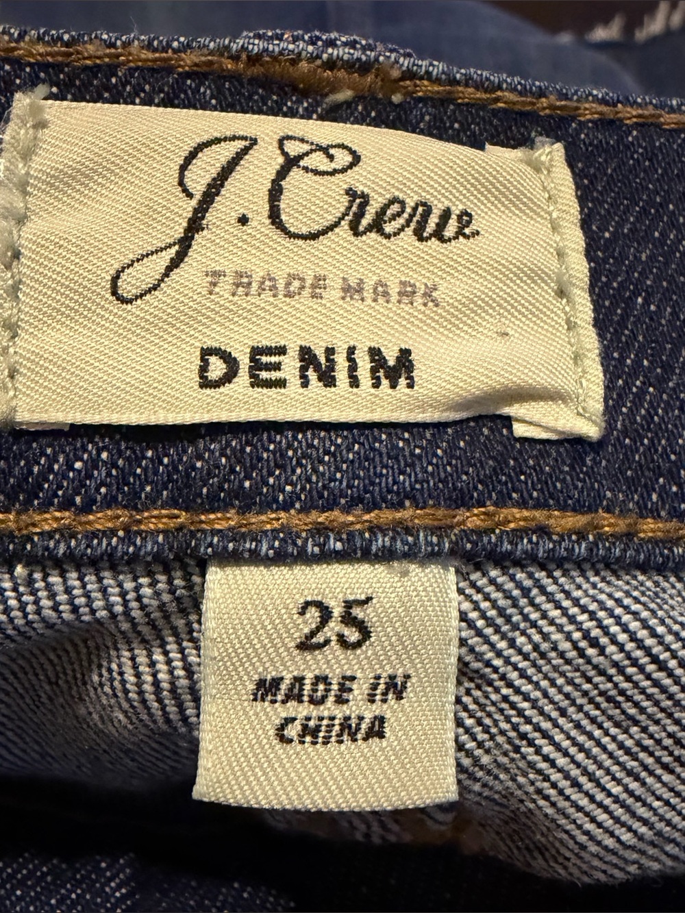 J. Crew Trademark Women's Denim Stretch Frayed Hem Mini Skirt - Size 25 - Picture 4 of 5